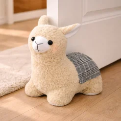 Door Stopper Llama Cream 10in Height 21x15x26cm