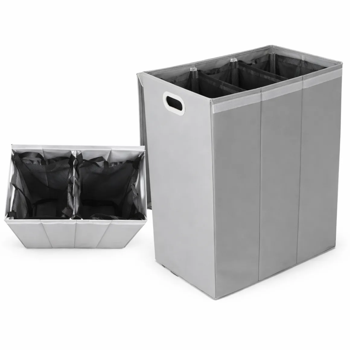 Double Laundry Basket With with Lid