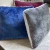 Drake | Velour Reverse to Sherpa Cushion | Assorted Colors