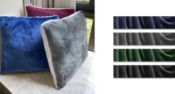 Drake | Velour Reverse to Sherpa Cushion | Assorted Colors