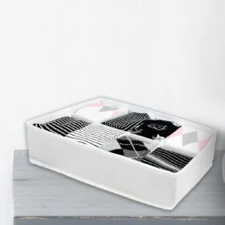 Drawer Divider White 35.5x10x10.5 Foldable