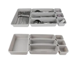 Drawer Organizer Box Grey 7pcs