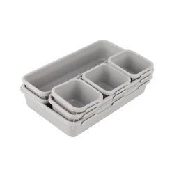 Drawer Organizer Box Grey 7pcs