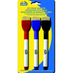 Dry Erase Markers W/eraser - 3