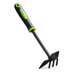 Dual-Purpose Hand Hoe and Cultivator – Two-Tone Garden Tool