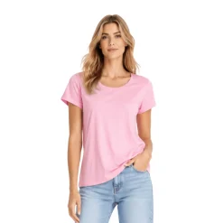 Essential Soft-Touch Scoop Neck T-Shirt