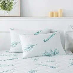 Eucalyptus Quilted Teal Pillow Protector