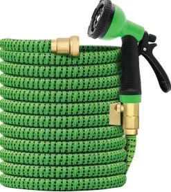 Expandable garden hose with 10 function Spray Gun