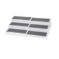 Expandable Storage Rack White/grey