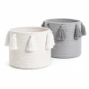 Fabric Basket (25 x 20 cm) with tassels