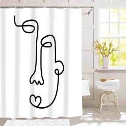 FACES Shower Curtain