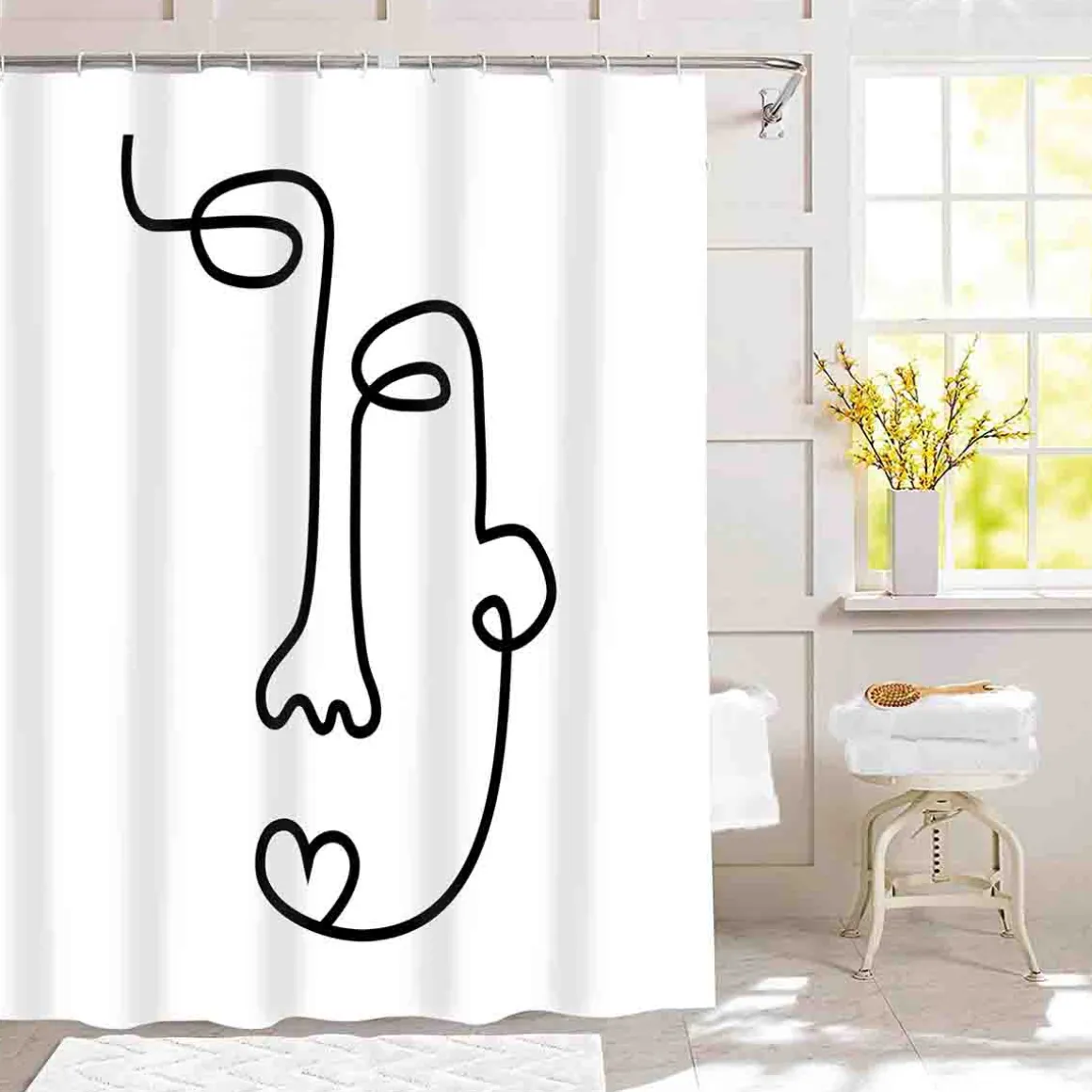 FACES Shower Curtain