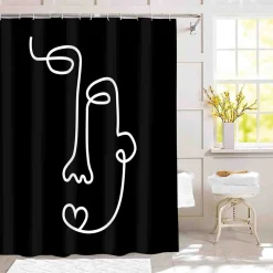 FACES Shower Curtain