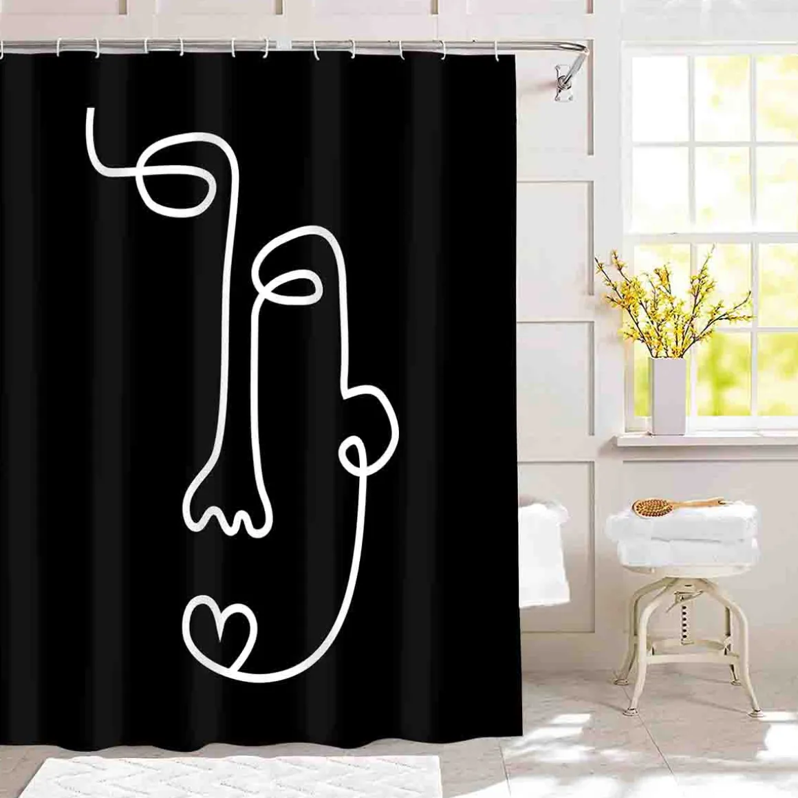 FACES Shower Curtain
