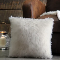 Faux Fur Decorative Pillow