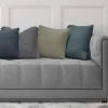 Faux Linen Cushion Bordeaux 18x18"