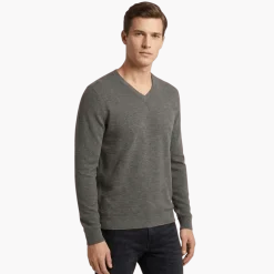 Fine Textured V-Neck Sweater