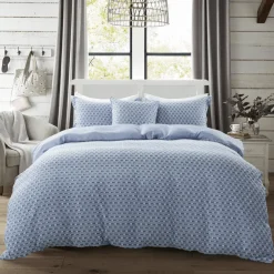Flocked 3pcs Duvet Cover Set