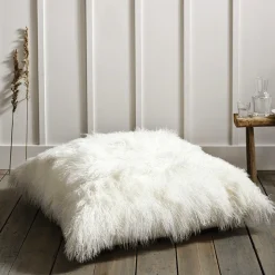 Floor Cushion 26x26 Faux Fur