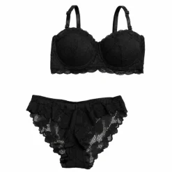 Floral Lace Balconette Bra & Bikini Brief Set