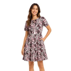 Floral Tiered Mini Dress with Ruffle Straps
