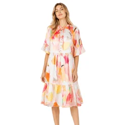 Floral Tiered Mini Dress with Ruffle Straps