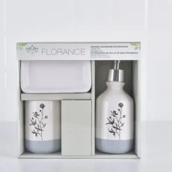 Florance - 3 Pcs Ceramic Set Blue