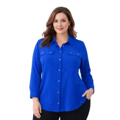 Fluid Button-Front Utility Shirt