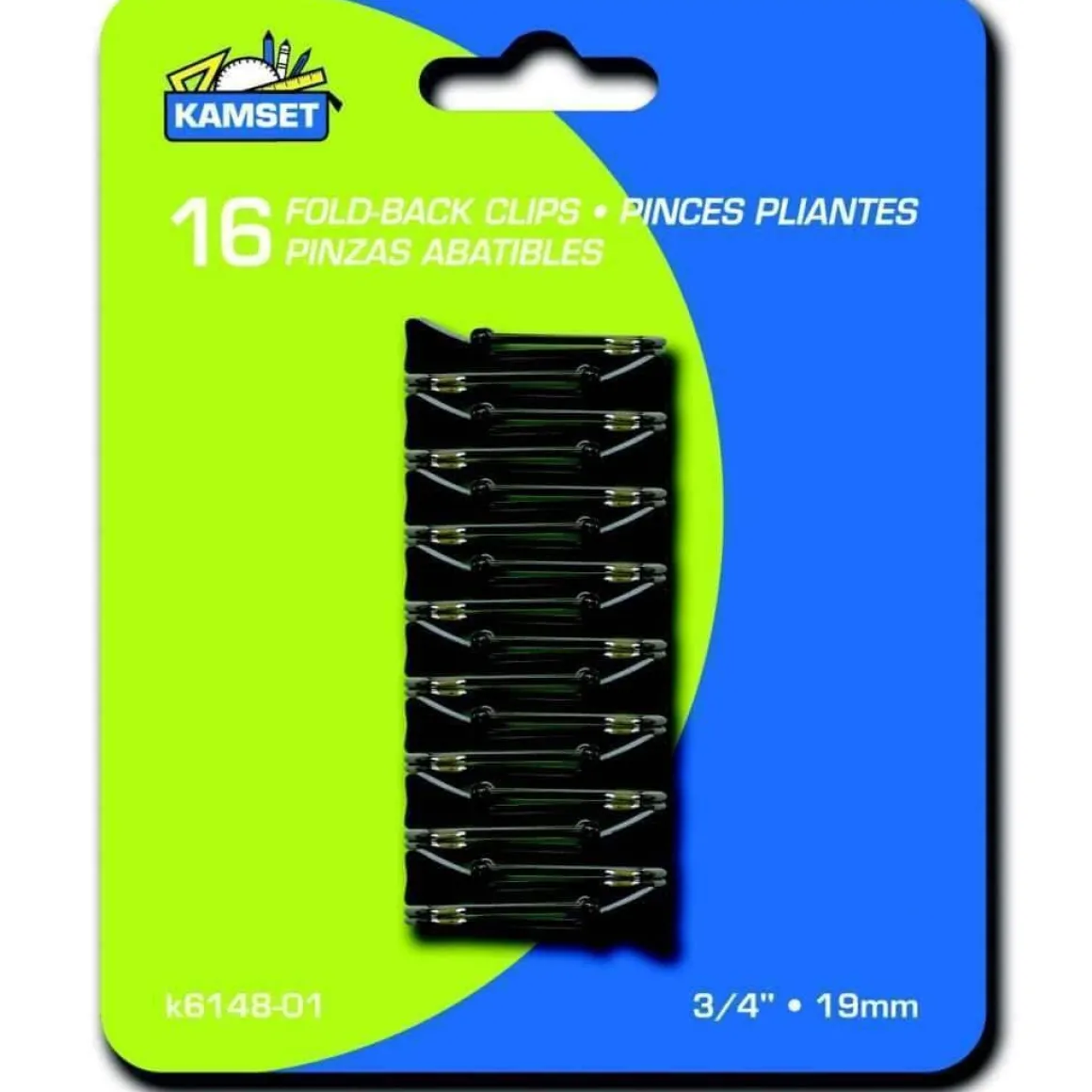 Fold Back Clips 16pcs