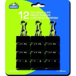 Fold Back Clips 12pcs