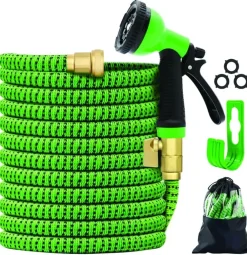 75 FT. Expandable Garden Hose with 10 Function Spray Gun