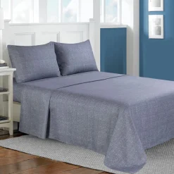 Gibson - Microfiber Blue Sheet Set