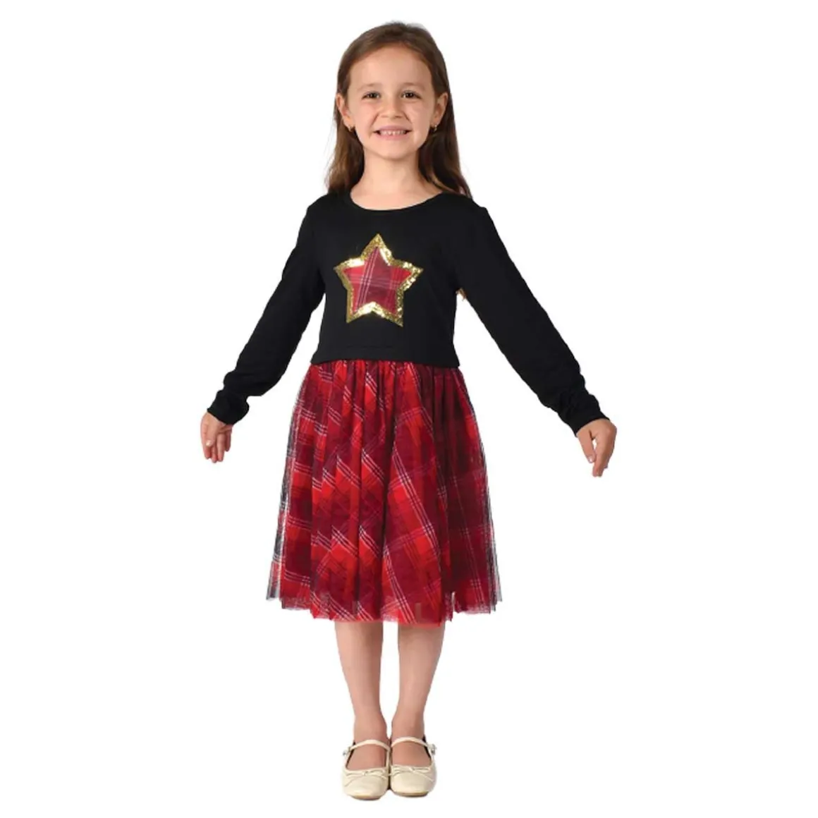 Girls Long Sleeve Party Dress