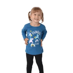 Girls Long Sleeve Printed Tee Shirt