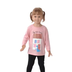 Girls Long Sleeve Printed Tee Shirt