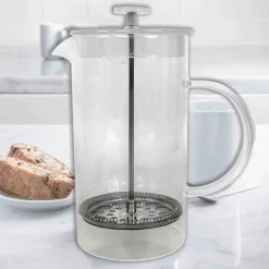 Glass French Press Stainless Steel