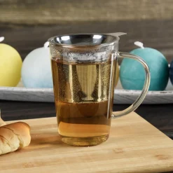 Glass Mug 450ml W/Tea Infuser