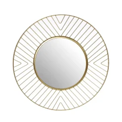 Gold Geo Mirror | 45 cm Diameter