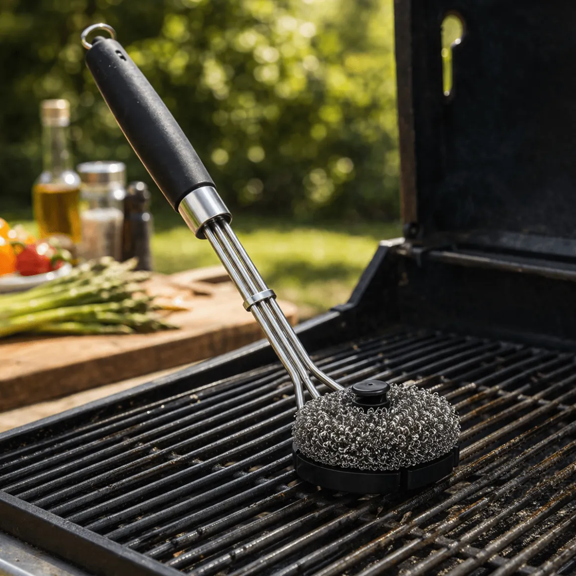 Grill Cleaning Brush with Replaceable Heads