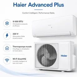 Haier Advanced Plus / NextGen Arctic Ductless Mini-Split Heat Pump – 220V | Free Shipping