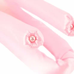 Hair Accessories Set – Pink Satin (4 Pieces)