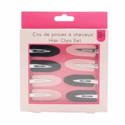 Hair Clips Set – 8 Pieces