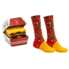 Hamburger Socks Gift Box – 3 Pairs Novelty Socks