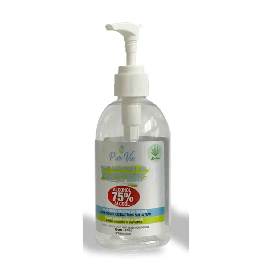 Hand Sanitizer 250Ml Pure Vie -Aloe Vera