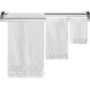 Hand Towel Ruffled Cotton White 15x26in