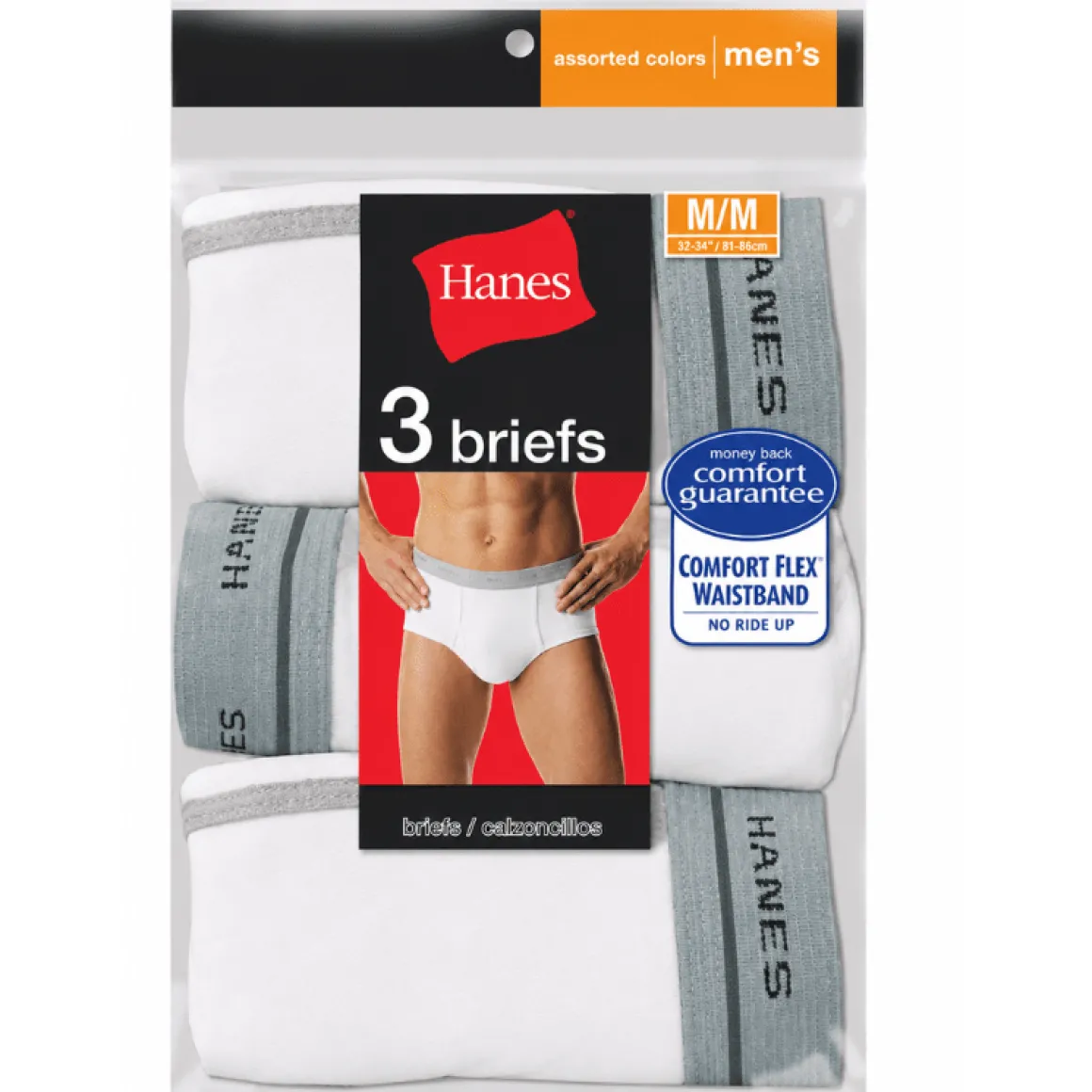 Hanes | 3-Pack White Color Briefs