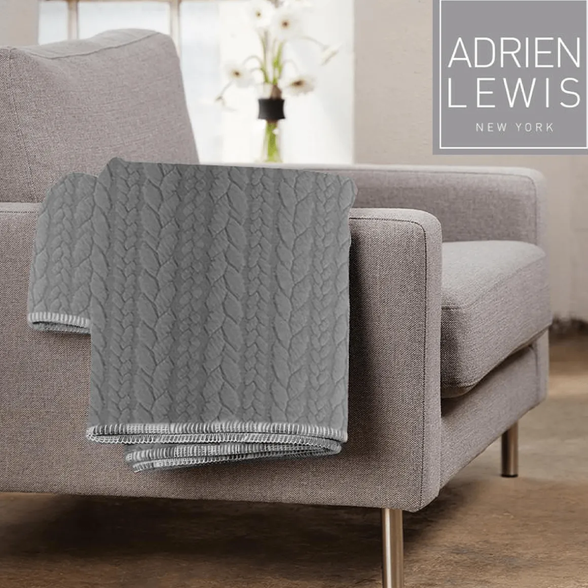 Hibernate Nilson Braided Throw with Sherpa Reverse