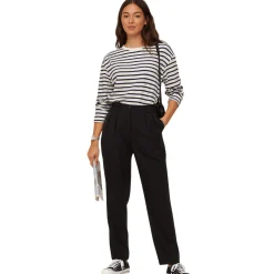 High-Waisted Tailored Trousers