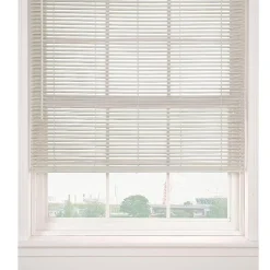 Horizontal Cordless PVC Mini Blinds | White