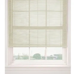 Horizontal Cordless PVC Mini Blinds | Ivory